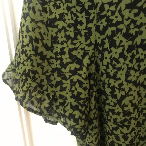 Michael by Michael Kors Green Floral Dress Size Small - Picture 7 of 9